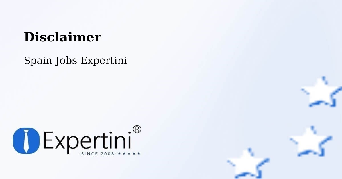 Disclaimer – Torres De Berrellén - Spain Jobs Expertini